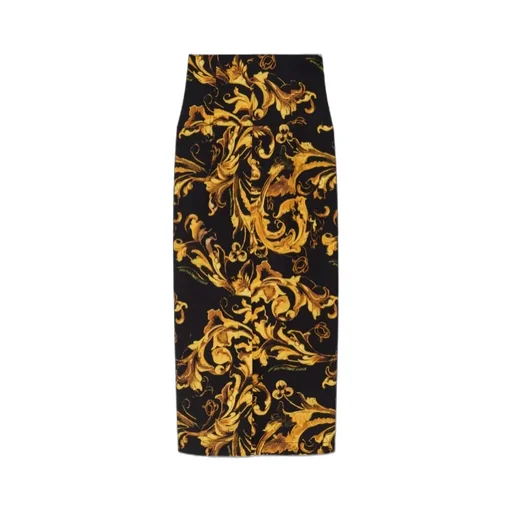 Barocco-Print Midi Skirt