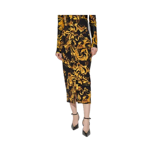 Barocco-Print Midi Skirt