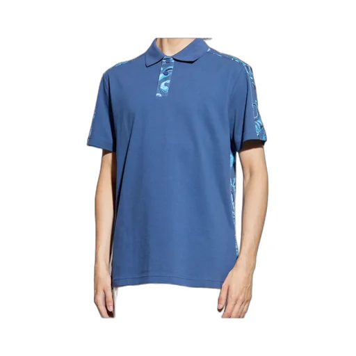 Barocco Printed Short-Sleeved Polo Shirt