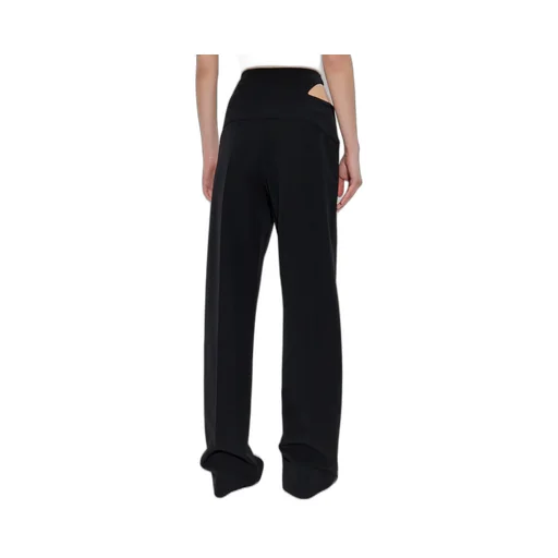 Cut-Out Buckle-Detail Trousers