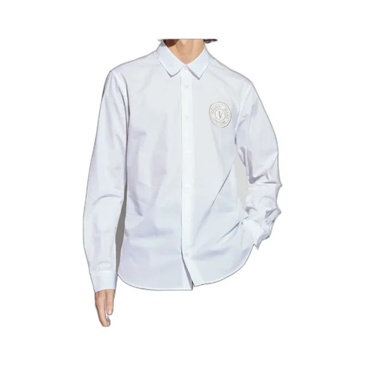 Logo Embroidered Long-Sleeved Shirt
