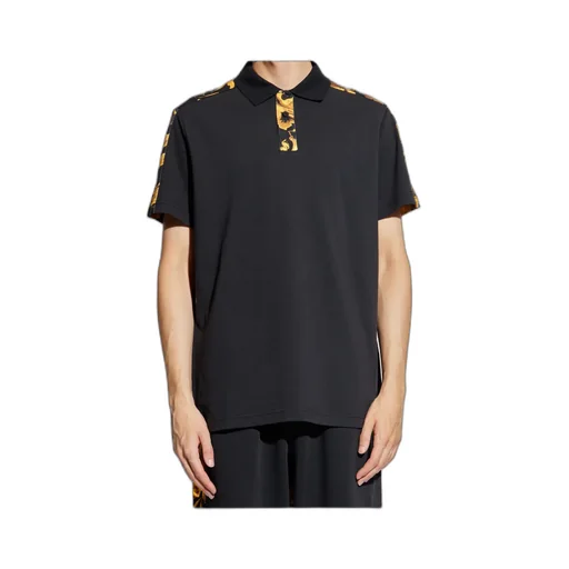 Barocco Printed Short-Sleeved Polo Shirt