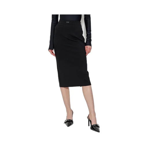 Waistband-Detail Pencil Skirt