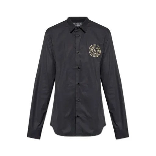 Logo Embroidered Long-Sleeved Shirt