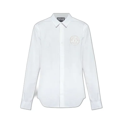 Logo Embroidered Long-Sleeved Shirt