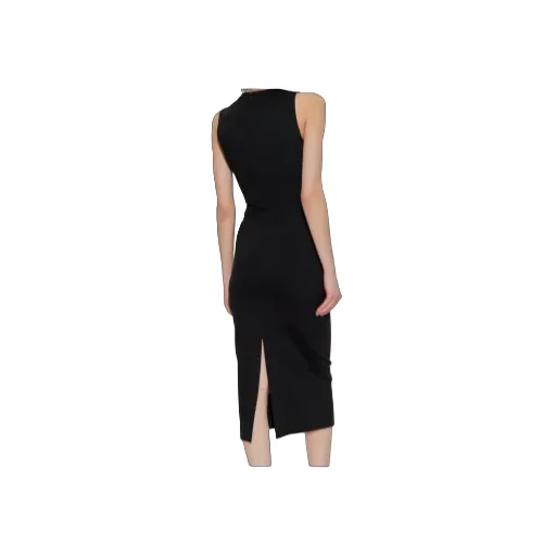 Cut-Out Buckle Midi Dress