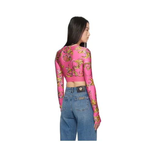 Baroque Printed Cropped Top