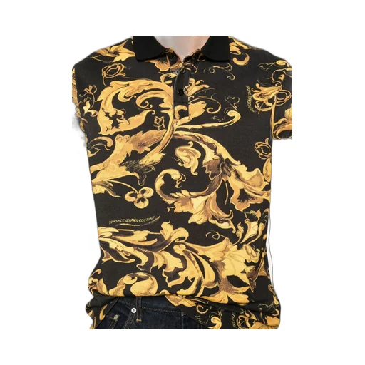 Porcelain Barocco-Print Polo Shirt