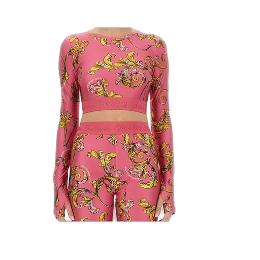 Baroque Printed Cropped Top