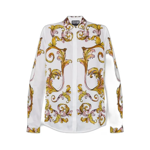 Barocco-Print Long-Sleeved Shirt