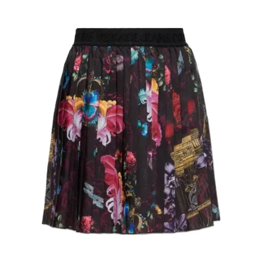Floral-Print Pleated Skirt