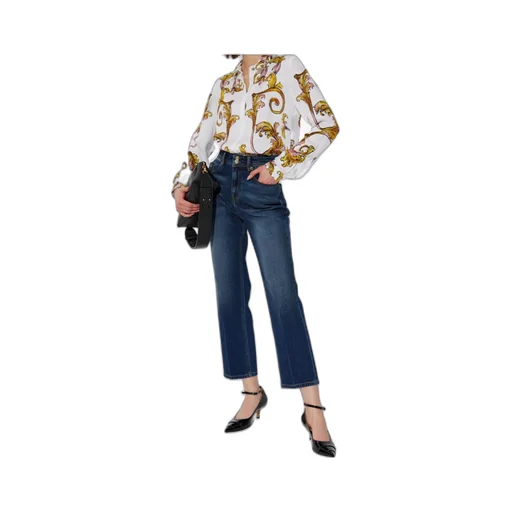 Barocco-Print Long-Sleeved Shirt