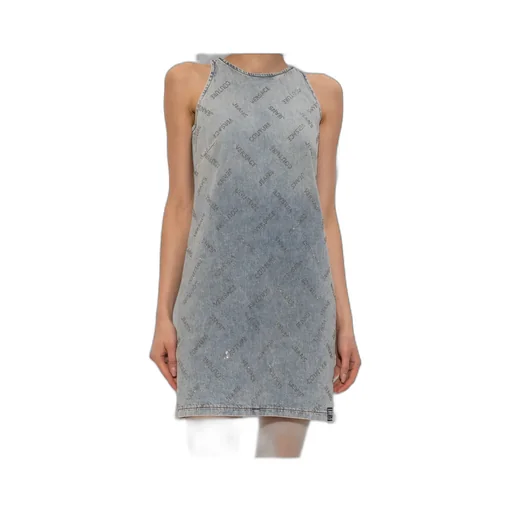 Logo Print Mini Dress