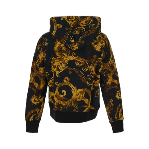 Watercolor Couture-Print Zip-Up Hoodie