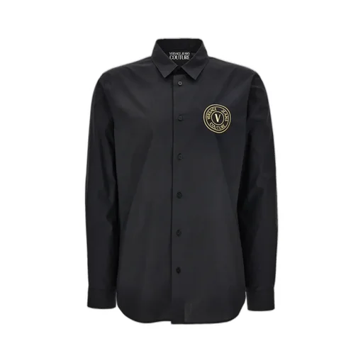 Logo Embroidered Long-Sleeved Shirt