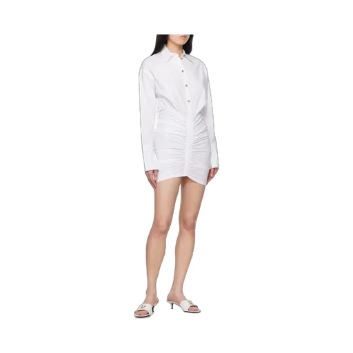 Ruched Shirt Minidress