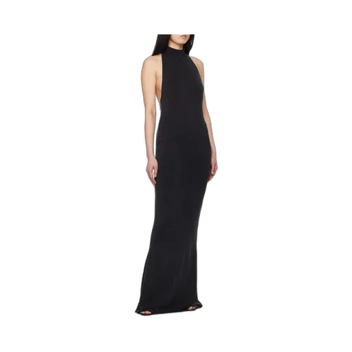 Mock Neck Maxi Dress