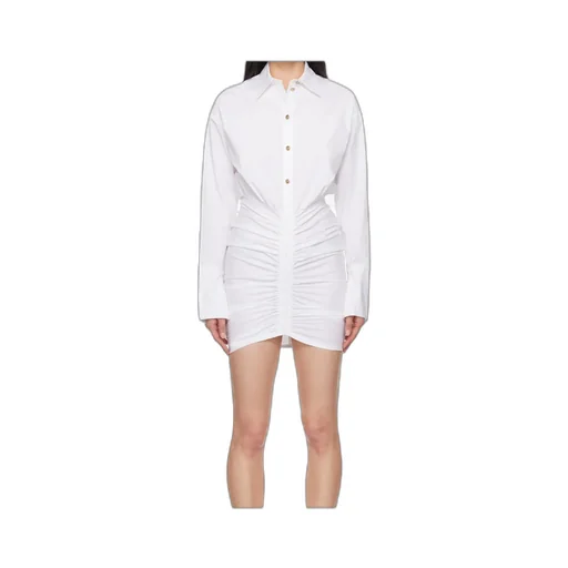 Ruched Shirt Minidress