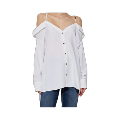 Off-Shoulder Long-Sleeved Shirt