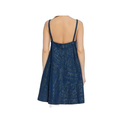 Glitter Finish Denim Dress