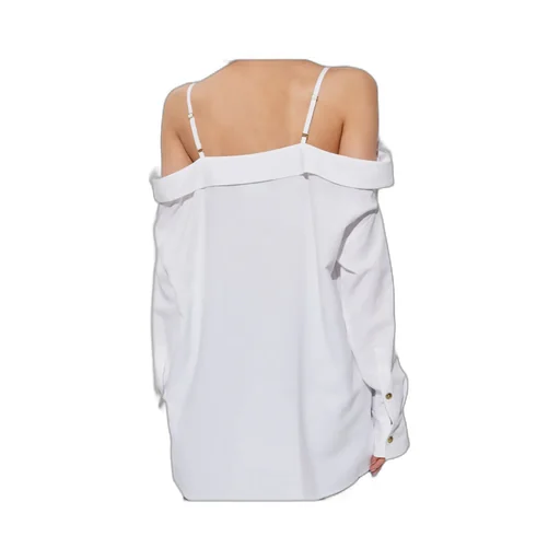 Off-Shoulder Long-Sleeved Shirt