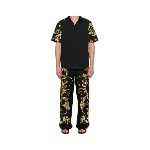 Barocco-Print Short-Sleeved Shirt