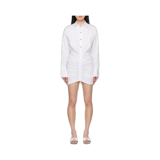 Ruched Shirt Minidress