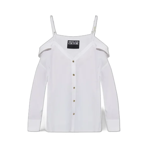 Off-Shoulder Long-Sleeved Shirt