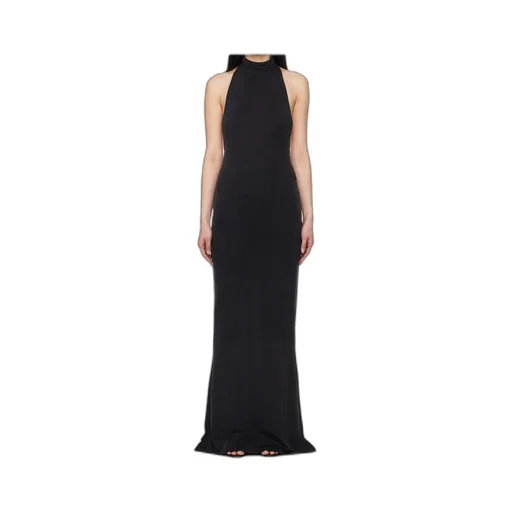 Mock Neck Maxi Dress