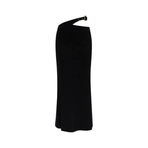 Asymmetric Belted Skirt