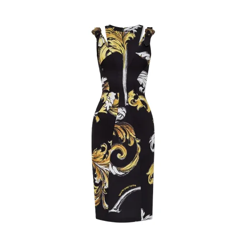 Baroque Print Dress