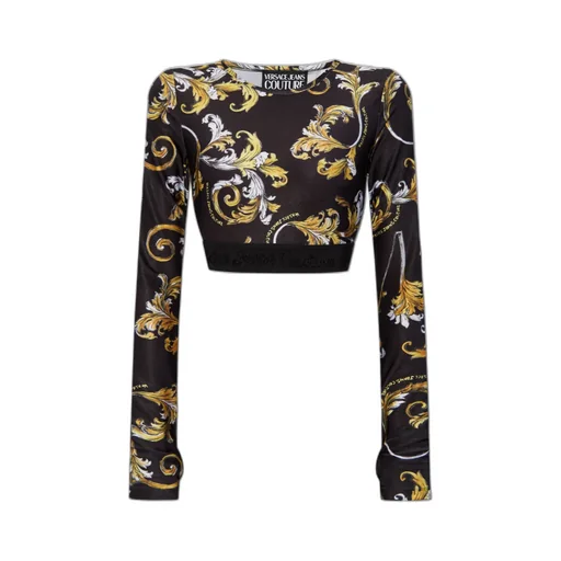 Baroque Print Crop Top