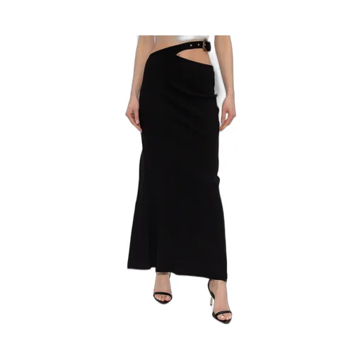 Asymmetric Belted Skirt