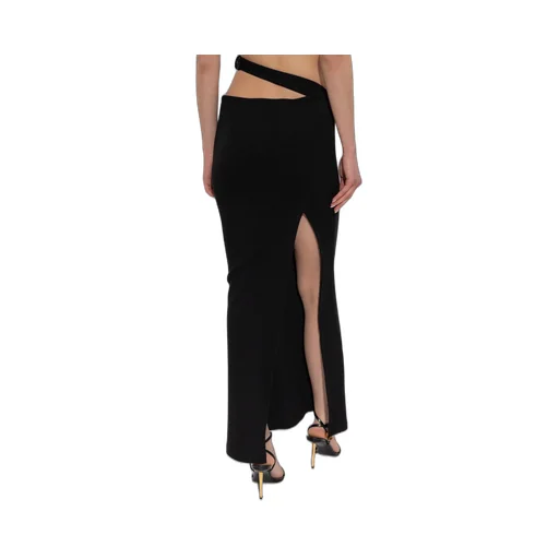 Asymmetric Belted Skirt