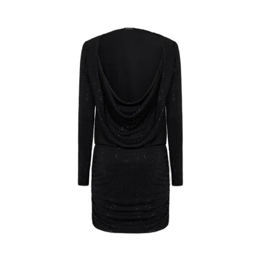 Draped Back Mini Dress