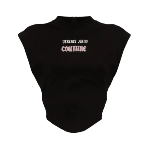 Logo Embellished Top
