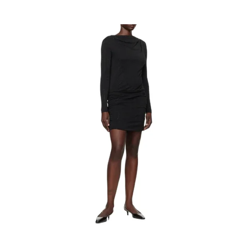 Draped Back Mini Dress
