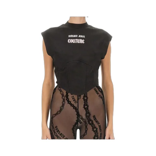 Logo Embellished Top