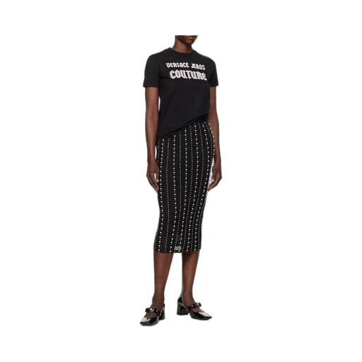 Couture Bead-Embellished Crewneck T-Shirt