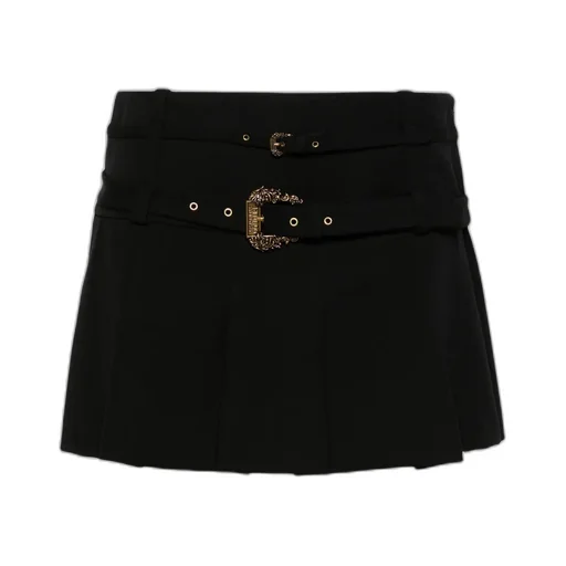 Belted Pleated Skirt