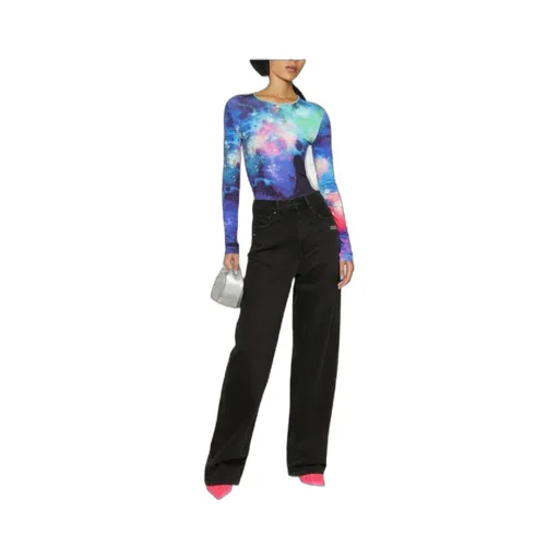 Abstract-Print Bodysuit