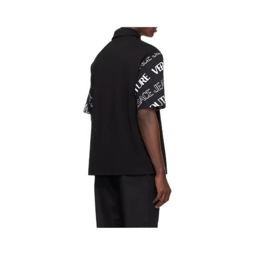 Printed Short-Sleeved Polo Shirt
