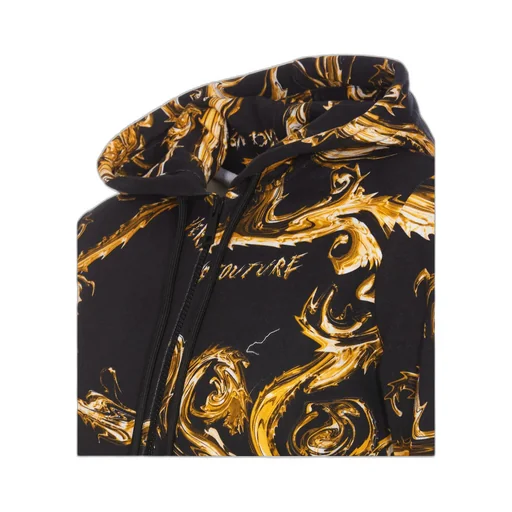 Barocco-Printed Zipped Hoodie