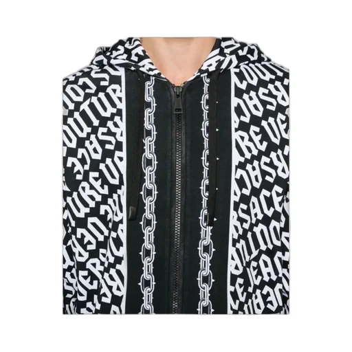 Zip-Up Cotton Hoodie