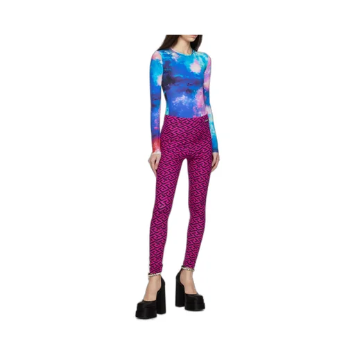 Abstract-Print Bodysuit