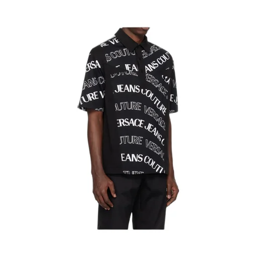 Printed Short-Sleeved Polo Shirt