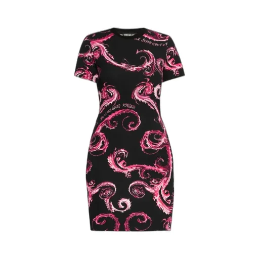 Chromo Couture-Print Mini Dress