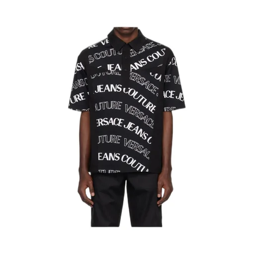 Printed Short-Sleeved Polo Shirt