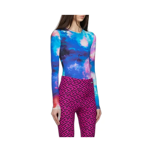 Abstract-Print Bodysuit