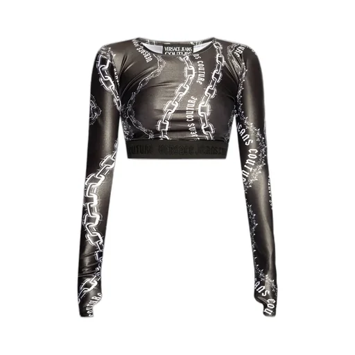 Chain Print Crop Top